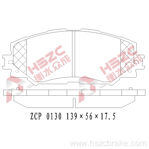 FMSI D1210 car ceramic brake pad for Touota